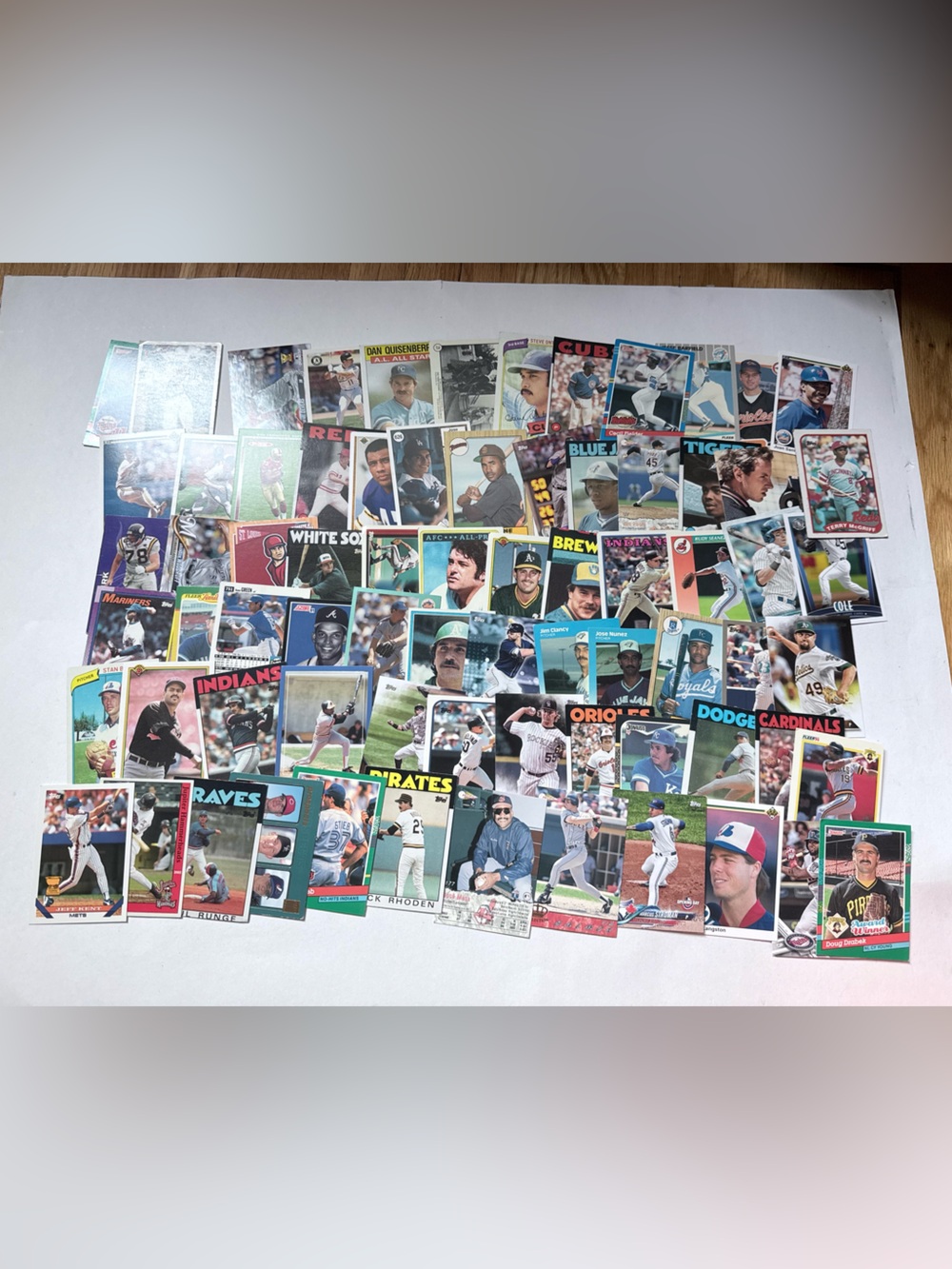 Assorted Baseball Trading Cards - Multi-Color Collection